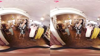 Shopping with Horny Shemale Domino Presley