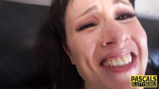 Restrained MILF sub Banged and Toyed