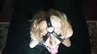 Cum Play with Oral Ring Face Gag