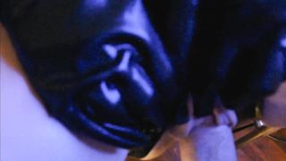 Eva Latex Sex in Chair Wet Pussy Slowly Fucked Big Dick Leather Ebony German Hot MILF Mask POV Gonzo