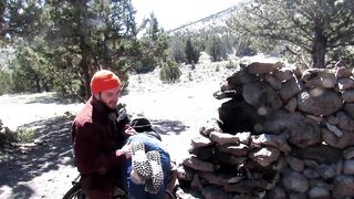 Bunny Gets Outdoor Spanks from Para Daddy- Fingered to Squirt