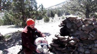 Bunny Gets Outdoor Spanks from Para Daddy- Fingered to Squirt