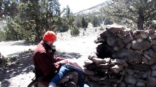 Bunny Gets Outdoor Spanks from Para Daddy- Fingered to Squirt