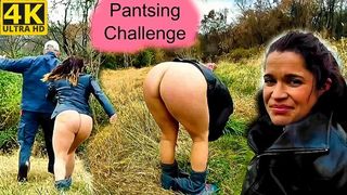 Pantsing Handcuff Challenge (Onlyfans @PantsingQueen)