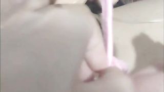 Trap Rides Dildo while Wearing Monika Cosplay from DDLC (Funkyo Enma)