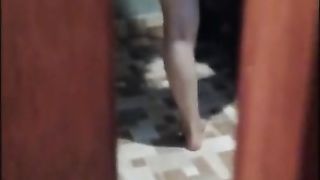 spied on my step arab sister while taking off her beautiful