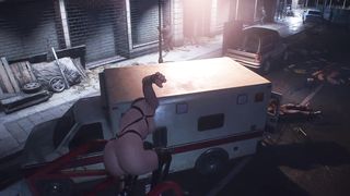 Nude Blonde Jill Valentine Black Leather BDSM with Small Tits Resident Evil: Jiggle Physics Special