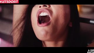 Dominant Hot Babe her Roommate Hard - #LETSDOEIT