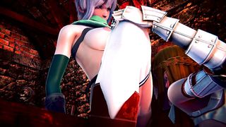 SINON AND ASUNA THREESOME IN TORTURE ROOM | 3D HENTAI SAO / SWORD ART ONLINE