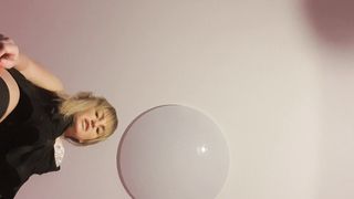 Mistress in Latex do Jerk off Instruction and Play with her Slave