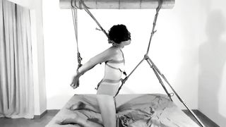 Tied up Nonstop Orgasm - REAL NIPPLES ORGASM