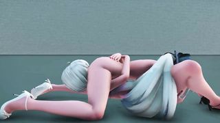 MMD Haku High Class Stripper that make Men Cry for no Cum Left 3d Hentai Fap Challenge