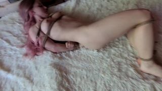 Submissive Girl in Rope Bondage