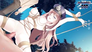 BDSM Police Role Play. Model-looking Girl with Perfect Body Gets an Orgasm / Uncensored Hentai