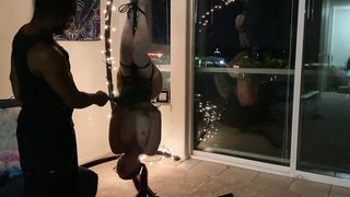 Church Girl Captured Suspended Impact Blowjob