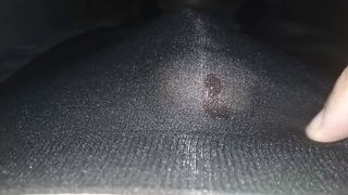 Man Masturbate in a Pantyhose and Cum in Socks