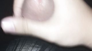 Man Masturbate in a Pantyhose and Cum in Socks