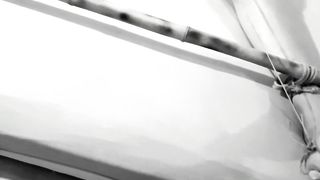 Tits bondage with her NIPPLES clamped to her TOES