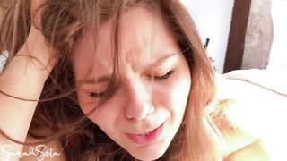 Her first painful anal - Painal - Cum on her asshole
