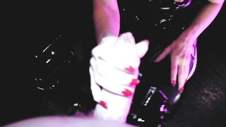 Hot Mistress Eva Latex Suck Big Horny Dick Goddessboots Fetish Kink Mask Blowjob MILF Gonzo POV