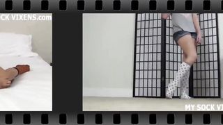 My soft socks will feel so good against your hard cock JOI