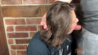 Youtuber gets her face fucked with throbbing cumshot