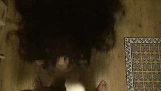 First Time she is Tied up and Fucked - she Loves to be a Sexual Slave and Suck my Dick