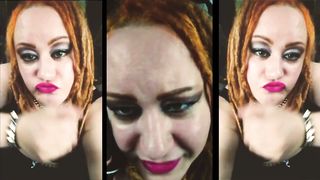 Talking to her Boyfriend on the phone while she sucks off hi