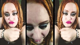 Talking to her Boyfriend on the phone while she sucks off hi