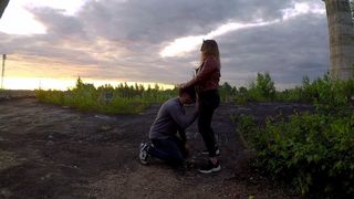 The guy sucked her dick to the deap throat and got his cum