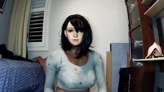 Night of Masks Part End Patricia & Nancy! Female Mask girl Patricia plays with herself and Nancy!