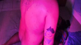 Psy Bitch, Dom SM's submissive slave, tied up and sodomized