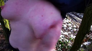 Halt dich an den Bäumen fest während ich deine Titten benutze