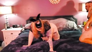 83's HALLOWEEN BUNNY WANTS IT IN ALL 3 HOLES for her TREAT..