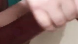 Big Tits Submissive Slut GF Milks Me and Licks Cum Off Sink