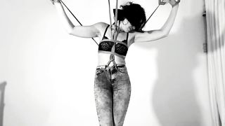 Kinktober day 17 - WET PANTS KINK: Tied up Holding her pee inside until she CAN'T ANYMORE