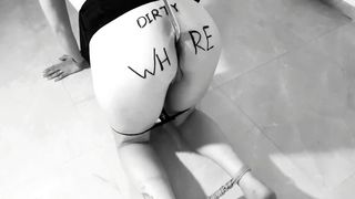 Kinktober day 18 - BODY WRITING KINK: I've Tied and Deepthroated my FUCKTOY - Bdsmlovers91