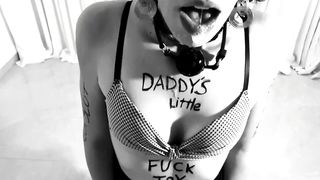 Kinktober day 18 - BODY WRITING KINK: I've Tied and Deepthroated my FUCKTOY - Bdsmlovers91