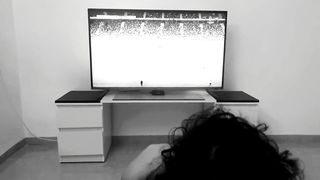 Kinktober day 19 - Watching TV KINK:Got a Blowjob while watching Atlético-Liverpool Champions League