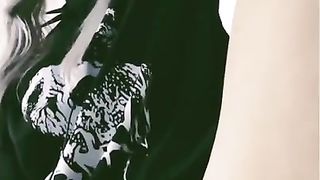 Hardcore Heavy-Metal Bunny rides her vibrator and fucks herself up against a wall (spanking)