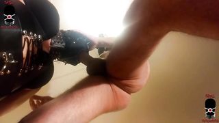 Tunnel O ring gag extreme deepthroat slut drilling & cumming