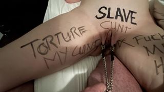 Slave Nikki, humiliated and degraded
