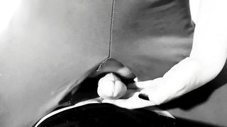 Kinktober day 23 - HUMPING KINK: Tied up Humping my thigh and my cock DESPERATE for a Creampie