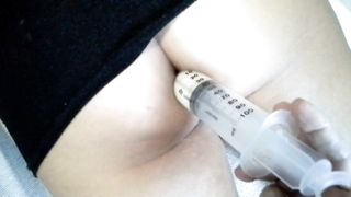 Enema with hot milk, Real audio, Slave subjected to punishment