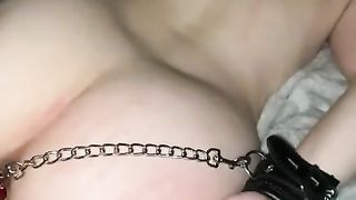 PLUG WITH RESTRAINTS CREAMY ORGASM