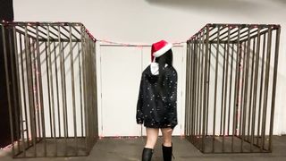 Dominatrix Mara's Christmas Cage Fantasy POV