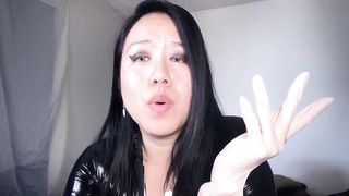 Dominatrix Mara's White Layered Latex Gloves [Kinky POV]