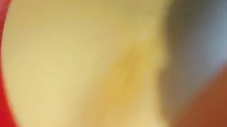 rachel made to squirt with dildo in her pussy then gets anal gape