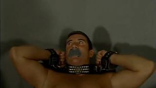 Dominatrix makes a guy her slave who she binds and gags