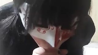 Un oral baboso para mi amo